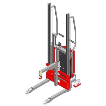 Halbelektrischer Stapler mit Ausleger – Max. Hubhöhe 1400 mm – Max. Tragfähigkeit 150 kg