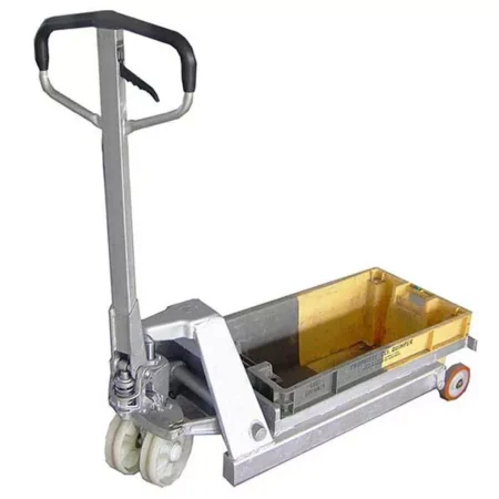 Galvanisierter Hubwagen mit Lebensmittelwanne – Max. Tragfähigkeit 1500 kg